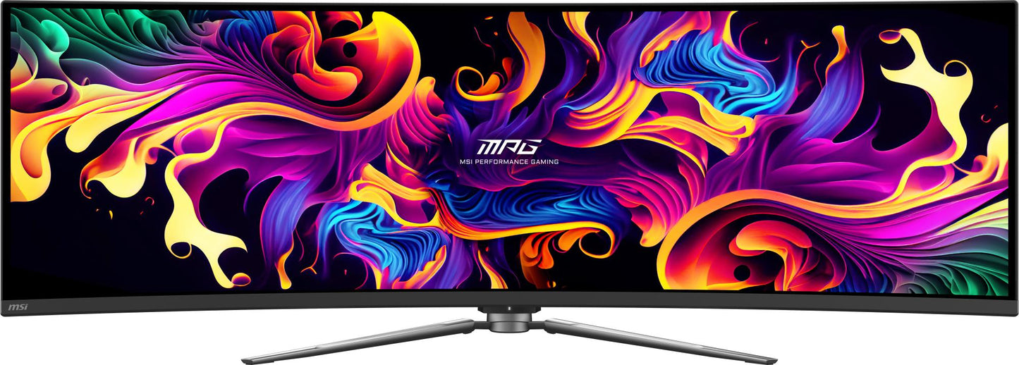 MSI Monitor MSI MPG 491CQP QD-OLED 49" Gaming / Curved Panel QD-OLED 5120X1440 32:9 144Hz Matte 0.03 Ms Swivel Height Adjustable Tilt Colour Black
