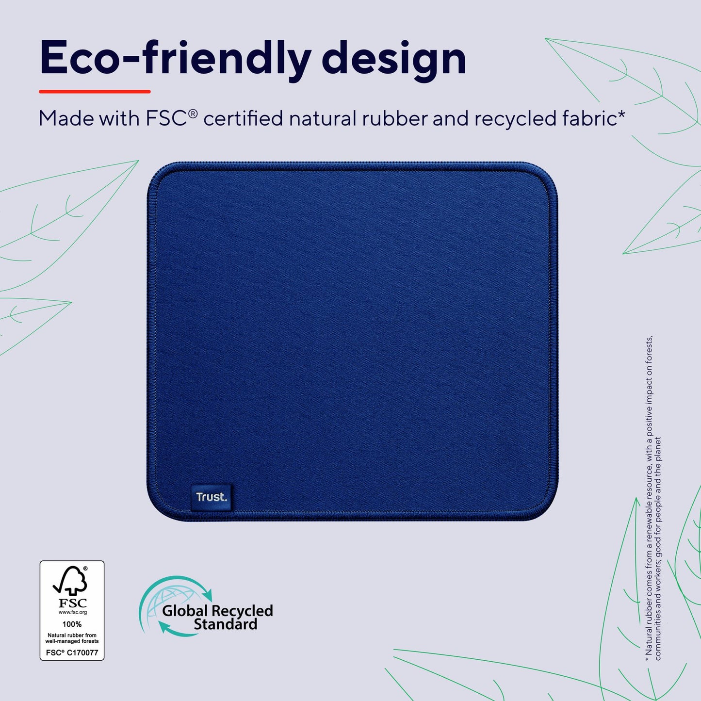 Trust Mouse Pad Boye ECO - Blue