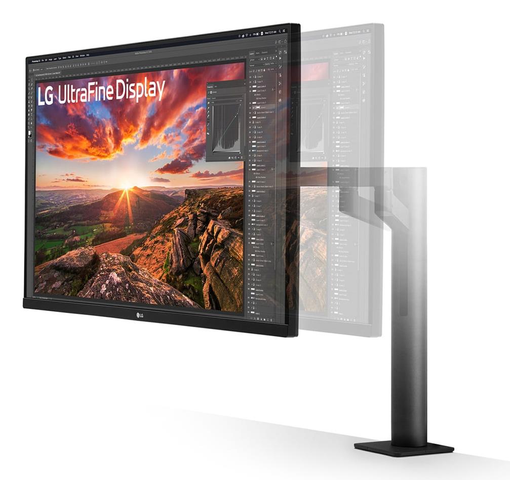 LG LCD Monitor LG 31.5" Panel IPS 3840X2160 16:9 60Hz 5 Ms Speakers Swivel Pivot Height Adjustable Tilt Colour Black