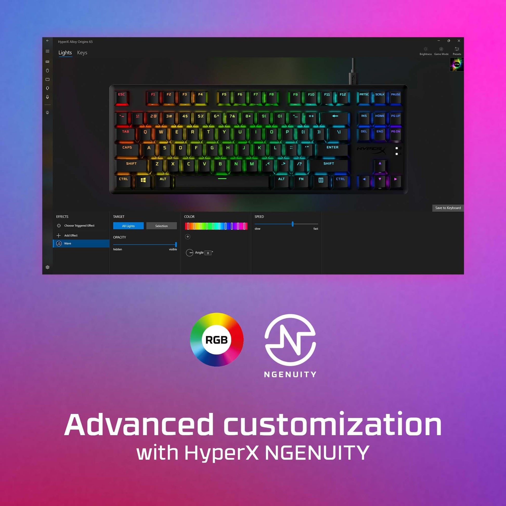 Hyperx Keyboard Gaming Alloy Origins - Core English