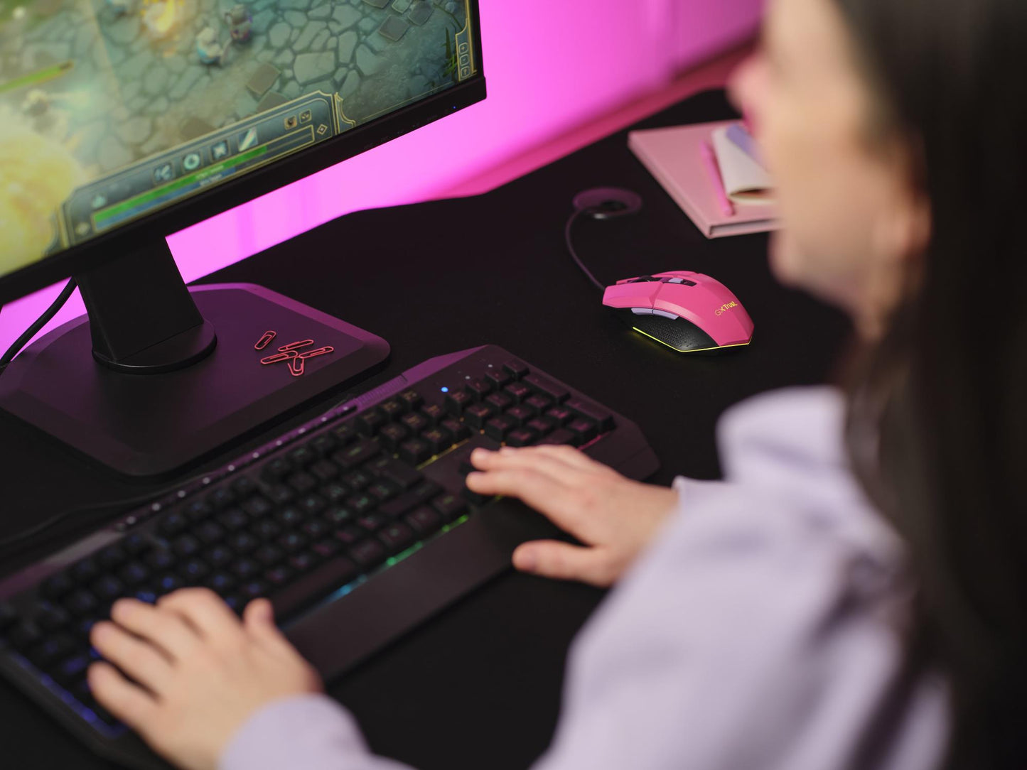 Trust Mouse USB Optical Gaming Pink - GXT109P