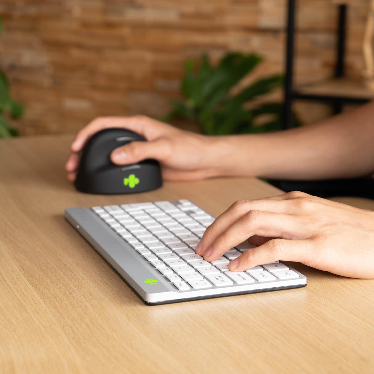 R-GO Tools Keyboard Wireless Compact Break - White
