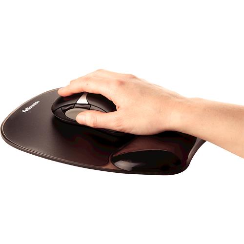 Fellowes Mouse Pad Crystal GEL - Black