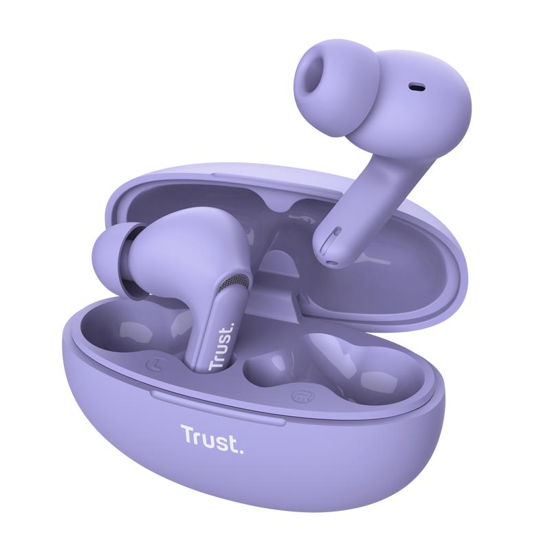 Trust Headset Earbuds Yavi Bluetooth ENC - Purple