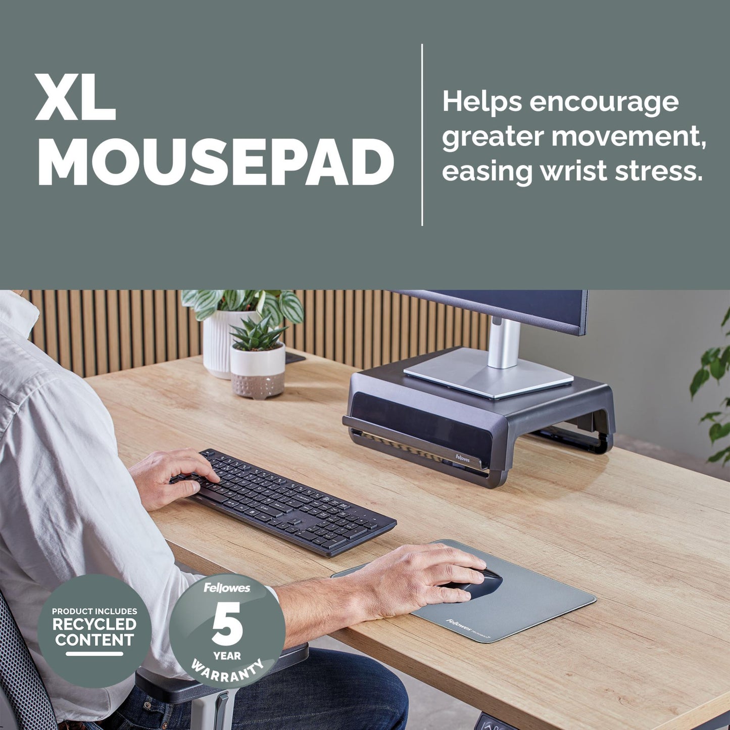 Fellowes Mouse Pad Breyta XL - Marine