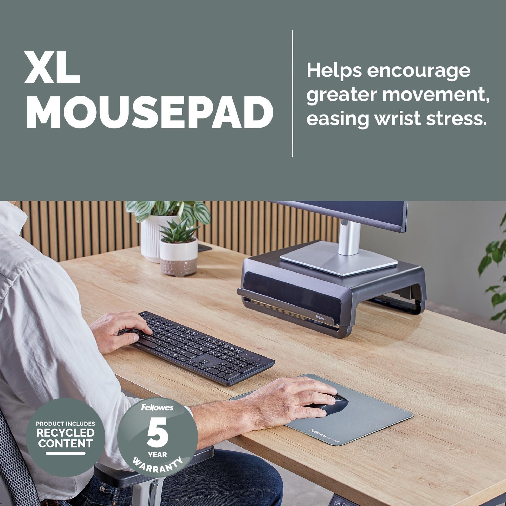 Fellowes Mouse Pad Breyta XL - Marine