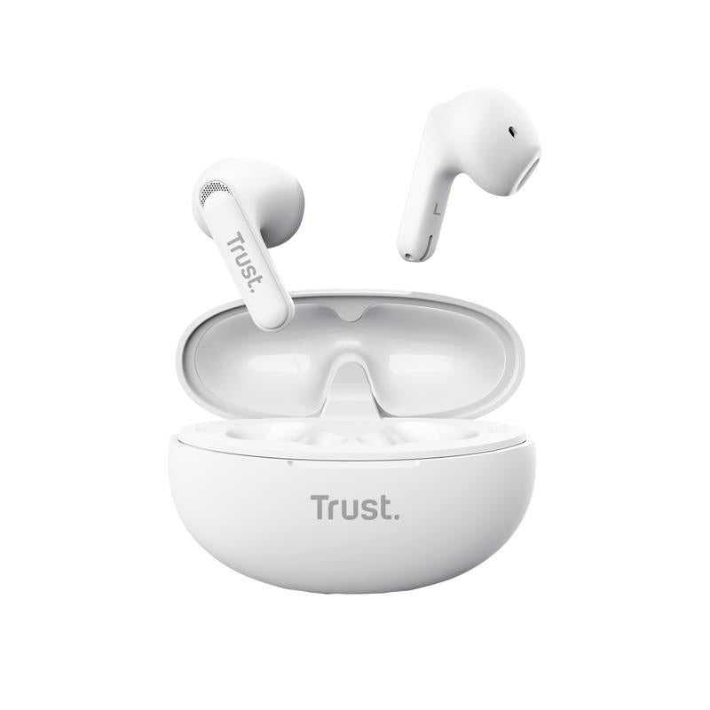 Trust Headset Earphones Yavi Bluetooth ENC - White