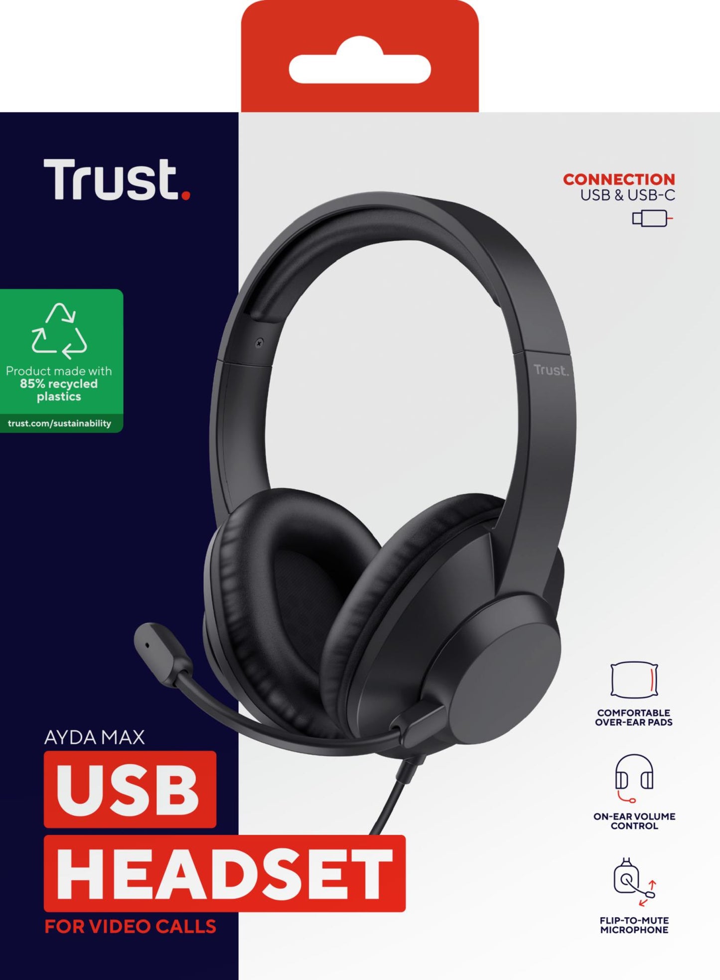 Trust Headset Ayda MAX USB - 25461