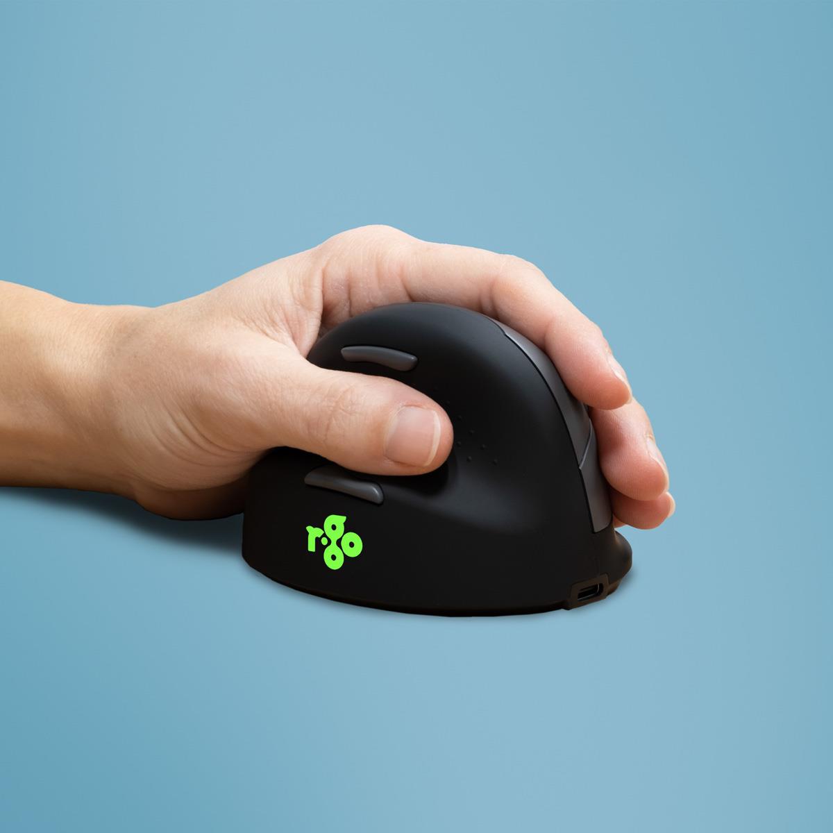 R-GO Tools Mouse USB Optical Wireless - L. BLK
