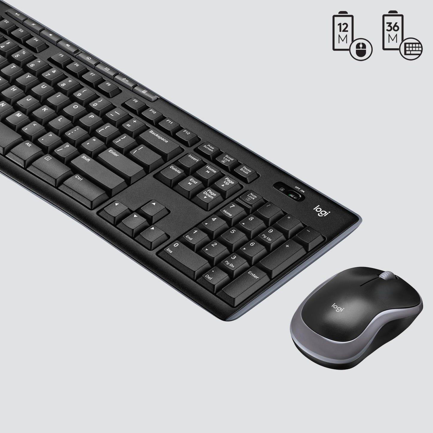 Logitech Keyboard Wireless Combo MK270 English - Desktop
