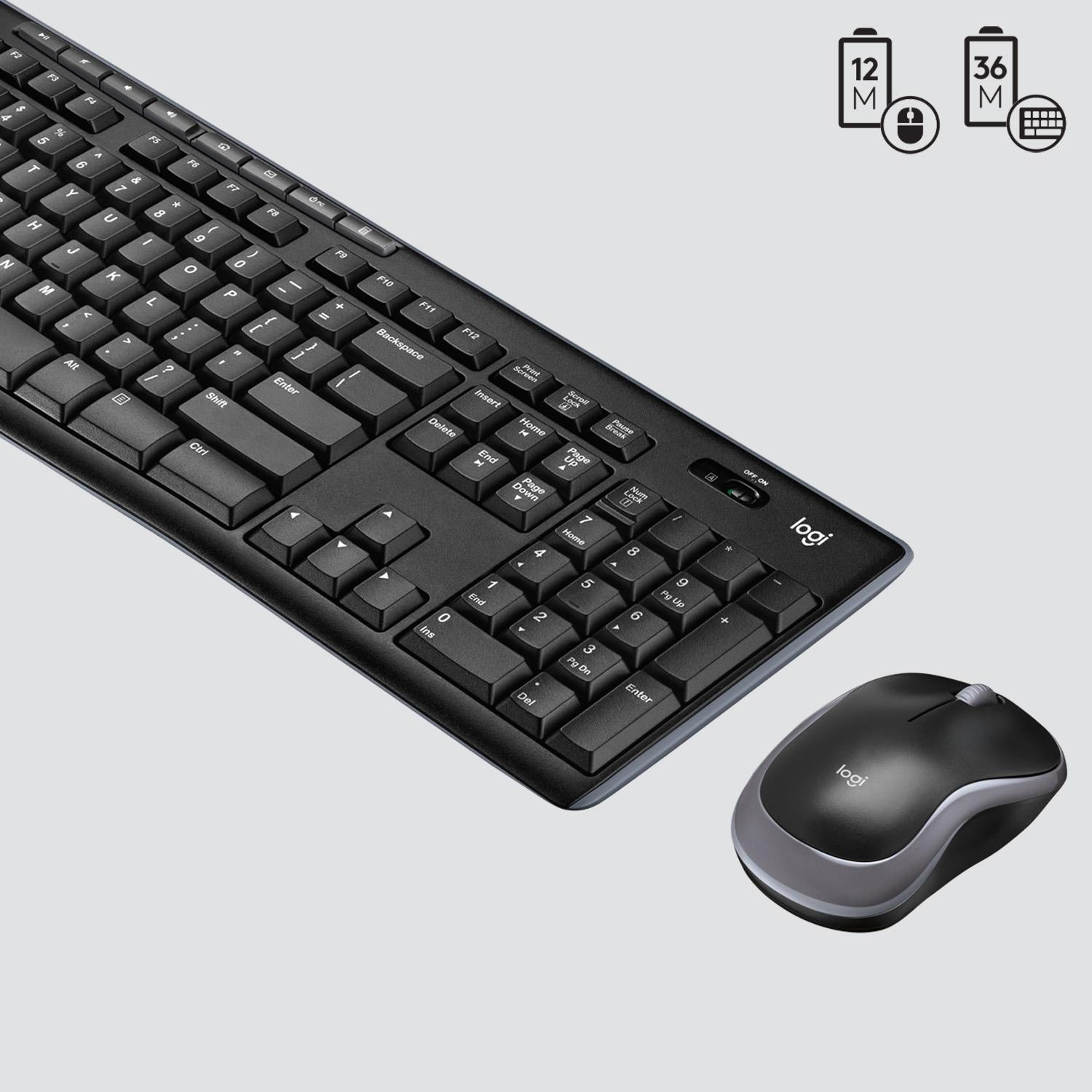 Logitech Keyboard Wireless Combo MK270 English - Desktop