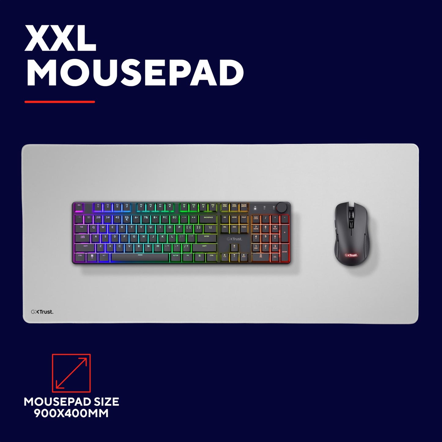 Trust Mouse Pad GXT759W XXL - White