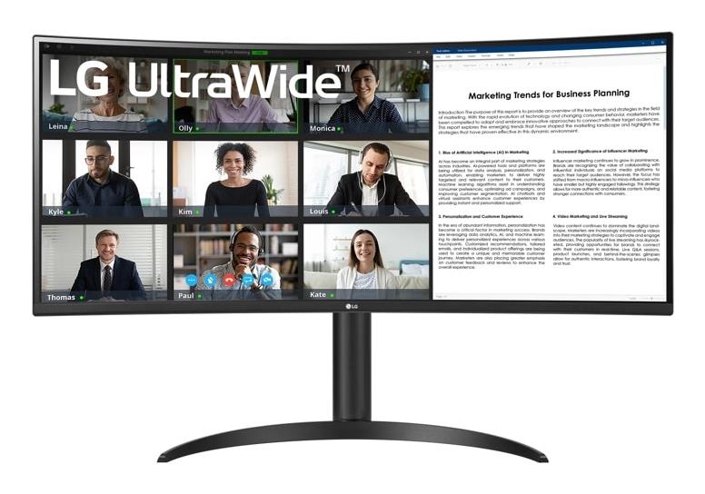 LG LCD Monitor LG 34WR55QK-B 34" Business - Curved