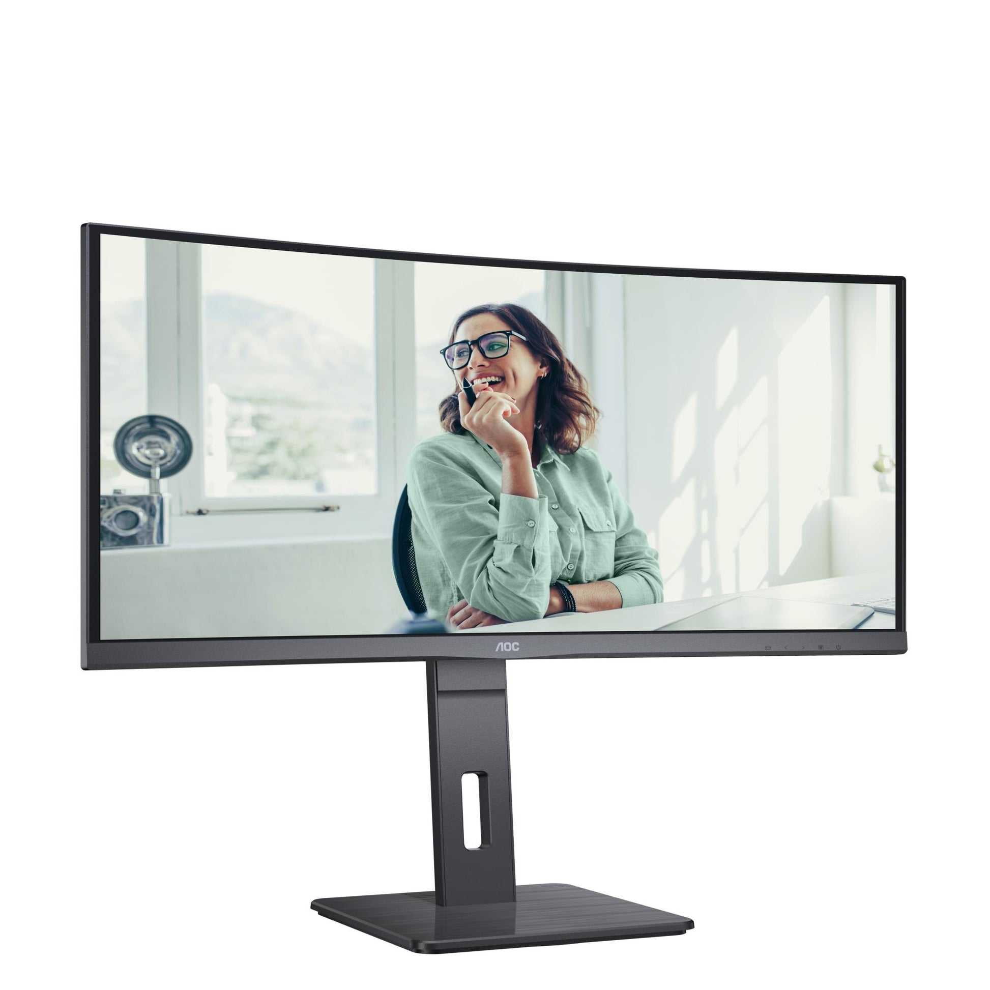 AOC LCD Monitor AOC 34 " 3440 X 1440 Pixels Ultrawide Quad HD Native Aspect Ratio 21:9 LED Curved