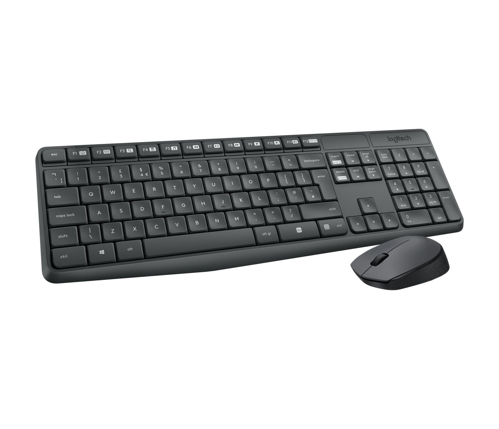 Logitech Keyboard Wireless Combo MK235 English - Desktop