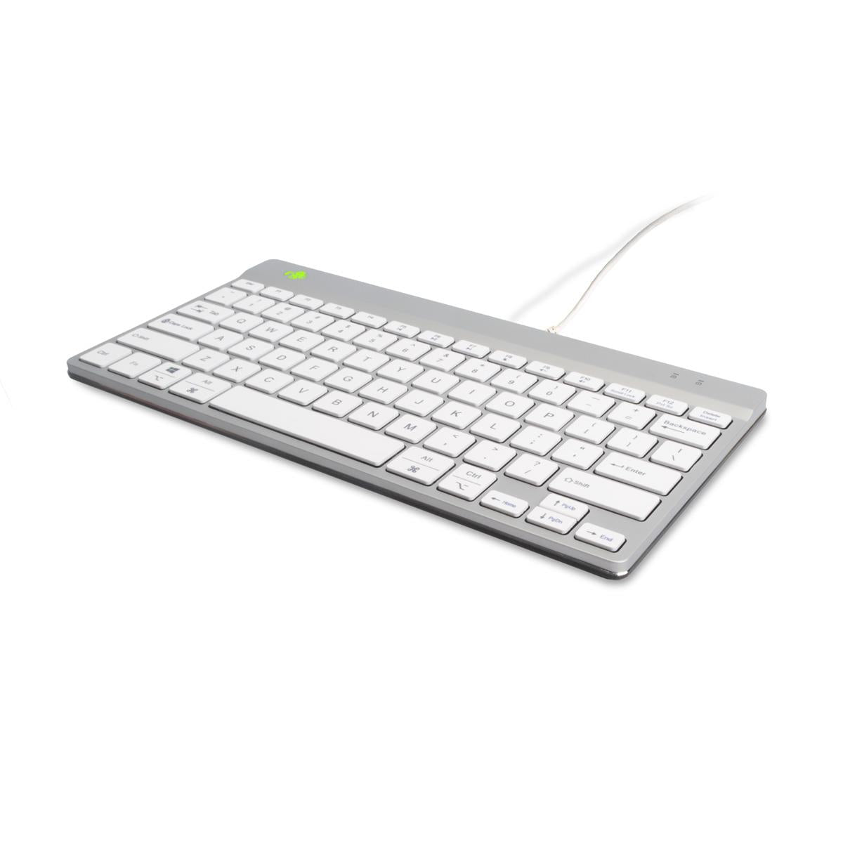 R-GO Tools Keyboard Compact Break English - White