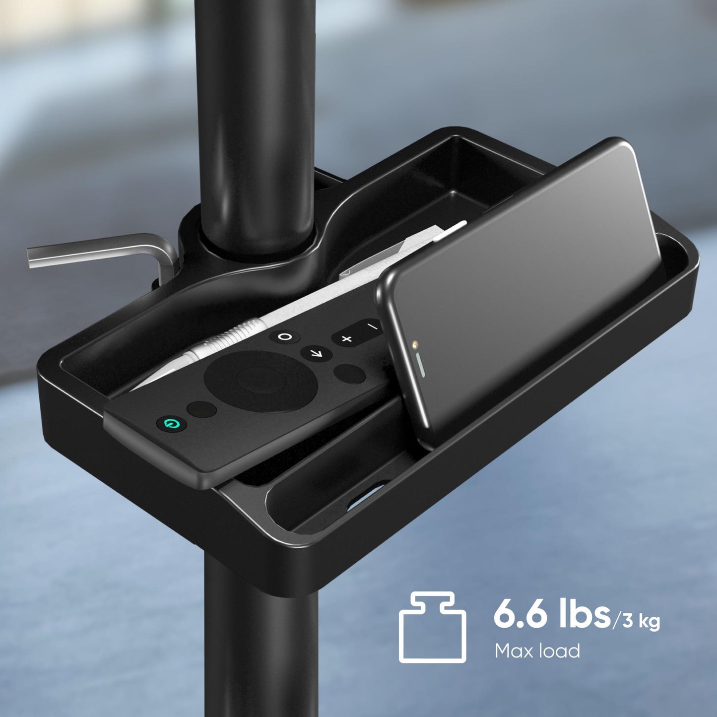 Onkron Desk Mount Accessory Organizer - Black