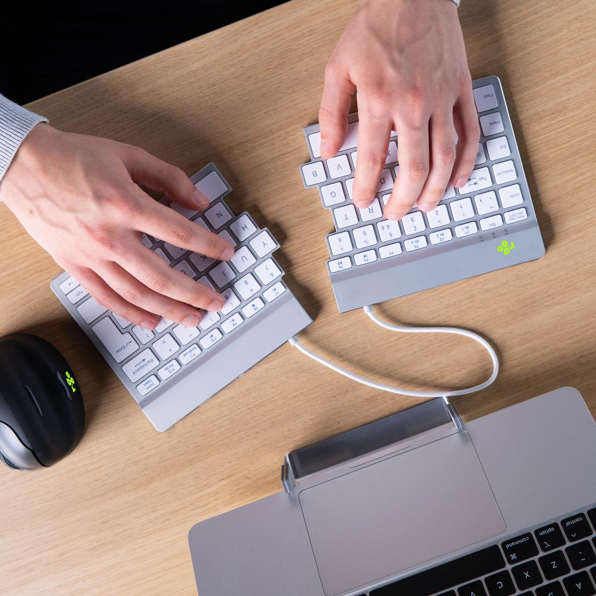 R-GO Tools Keyboard Wireless Compact Break - White