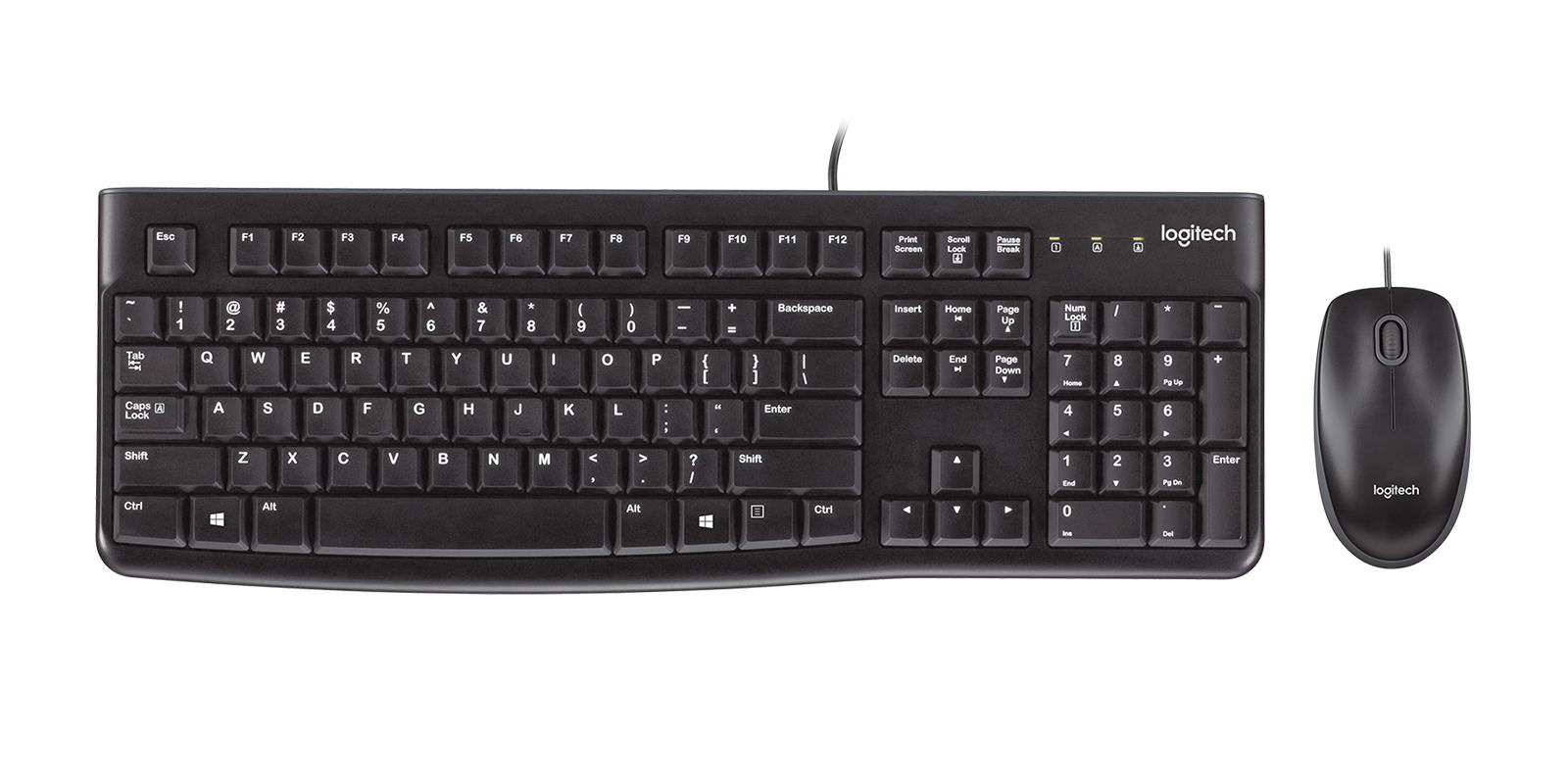 Logitech Keyboard + Mouse Combo MK120 - Black