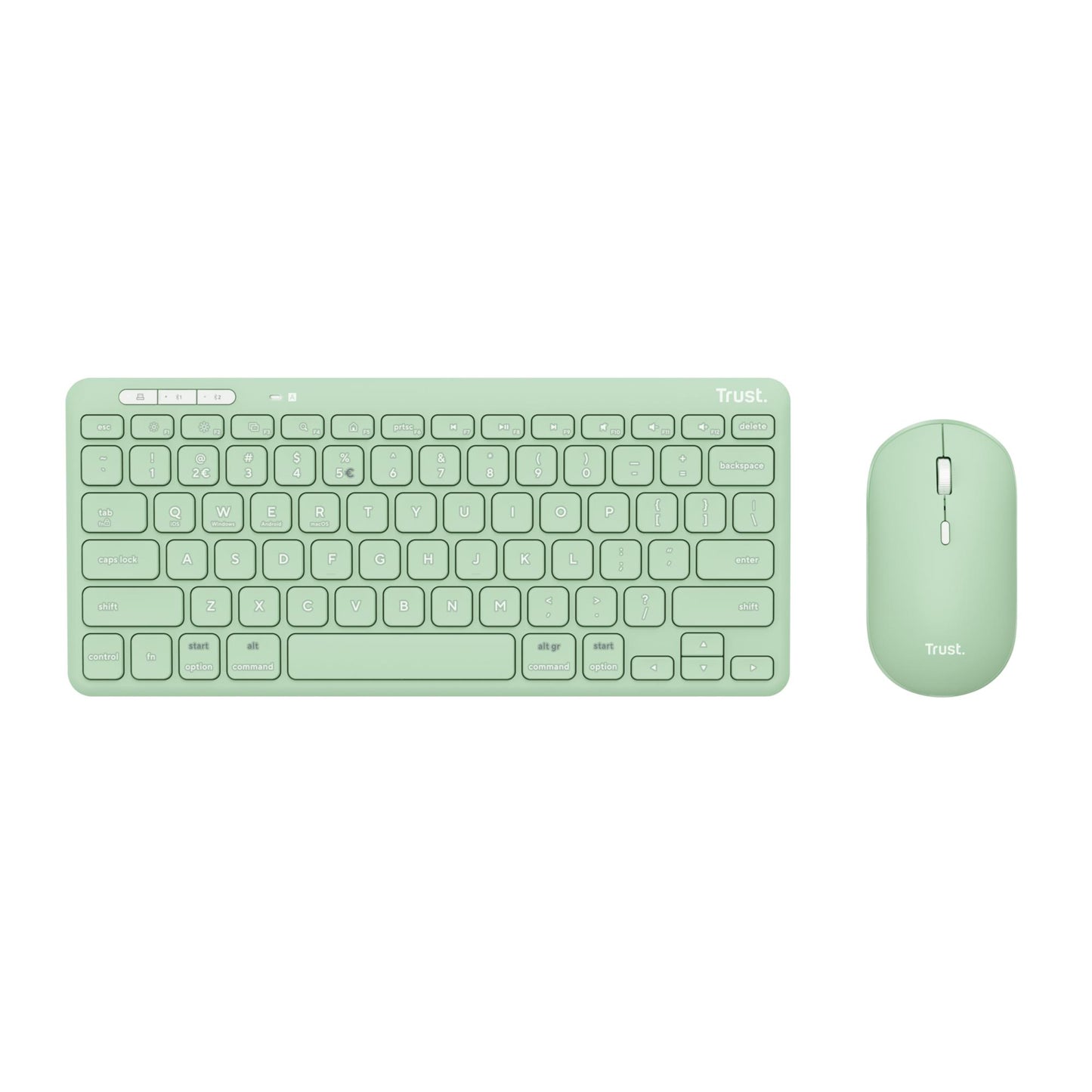 Trust Keyboard + Mouse Wireless Lyra - Green