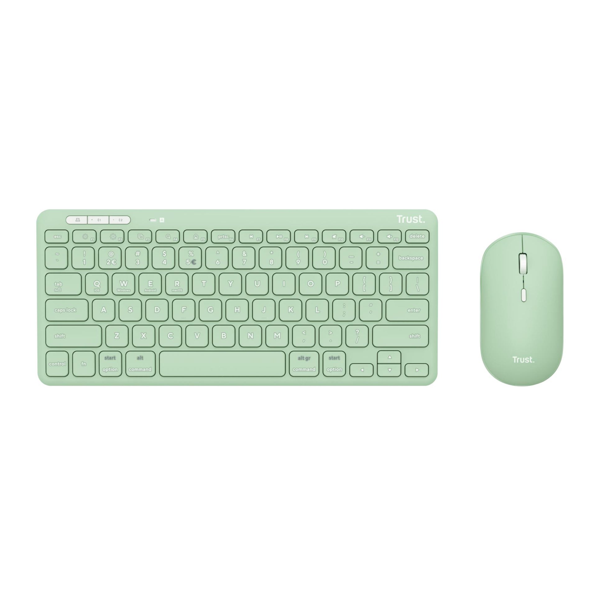 Trust Keyboard + Mouse Wireless Lyra - Green