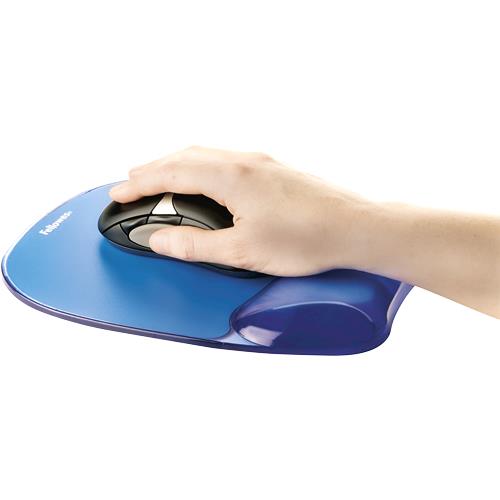 Fellowes Mouse Pad Crystal GEL - Blue
