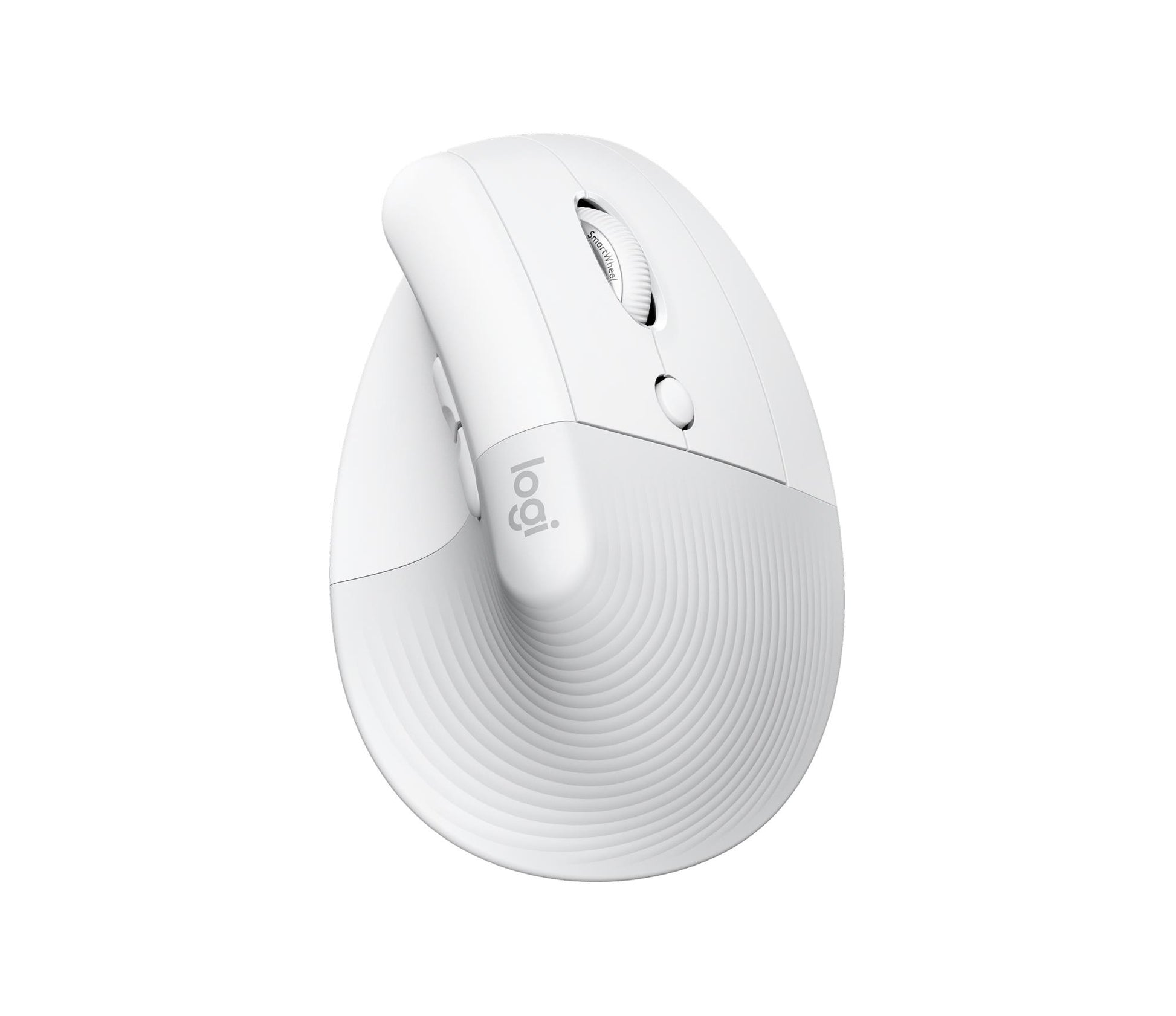 Logitech Mouse USB Optical Wireless Vertical - White