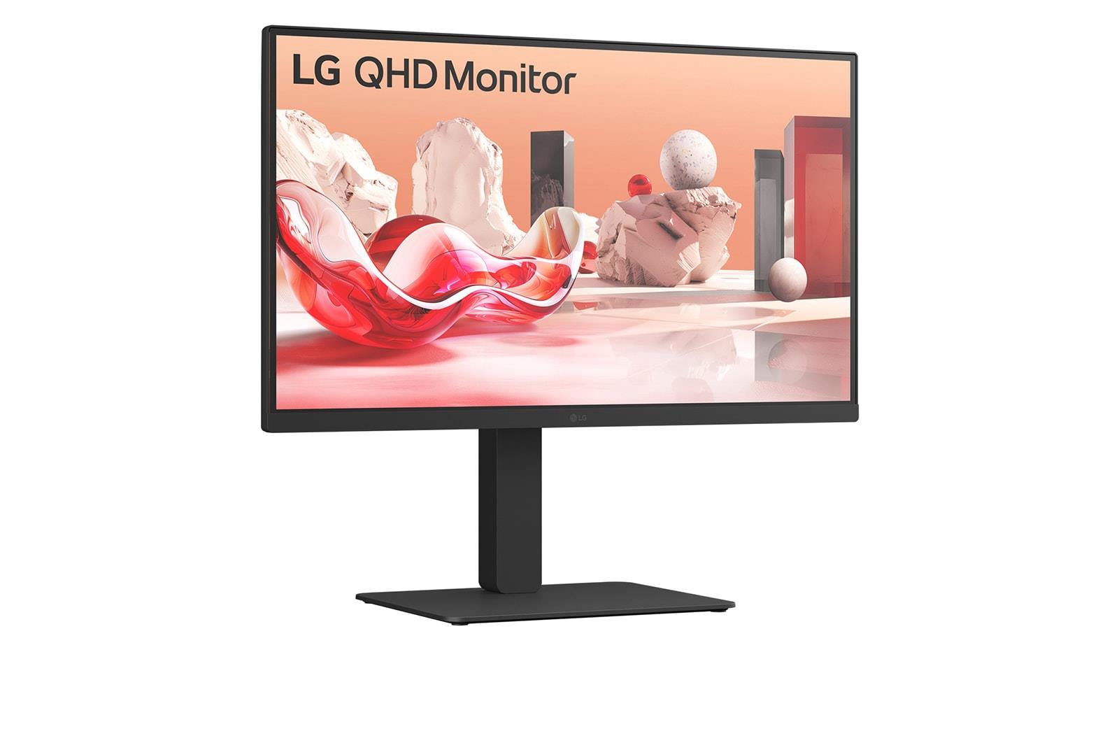 LG LCD Monitor LG 27BA75QB-B 27" Panel IPS 2560X1440 16:9 100Hz Matte Speakers Swivel Pivot Height Adjustable Tilt Colour Black