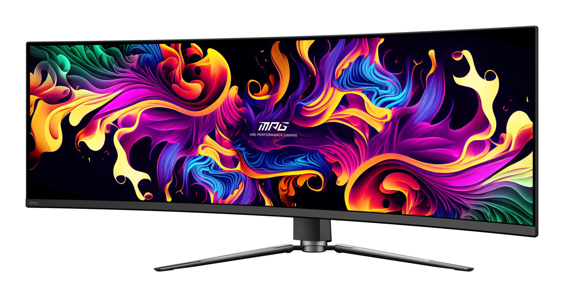 MSI Monitor MSI MPG 491CQP QD-OLED 49" Gaming / Curved Panel QD-OLED 5120X1440 32:9 144Hz Matte 0.03 Ms Swivel Height Adjustable Tilt Colour Black