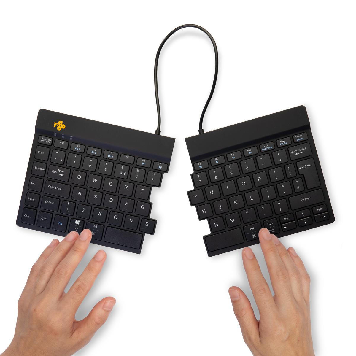 R-GO Tools Keyboard Wireless Compact Break - Black