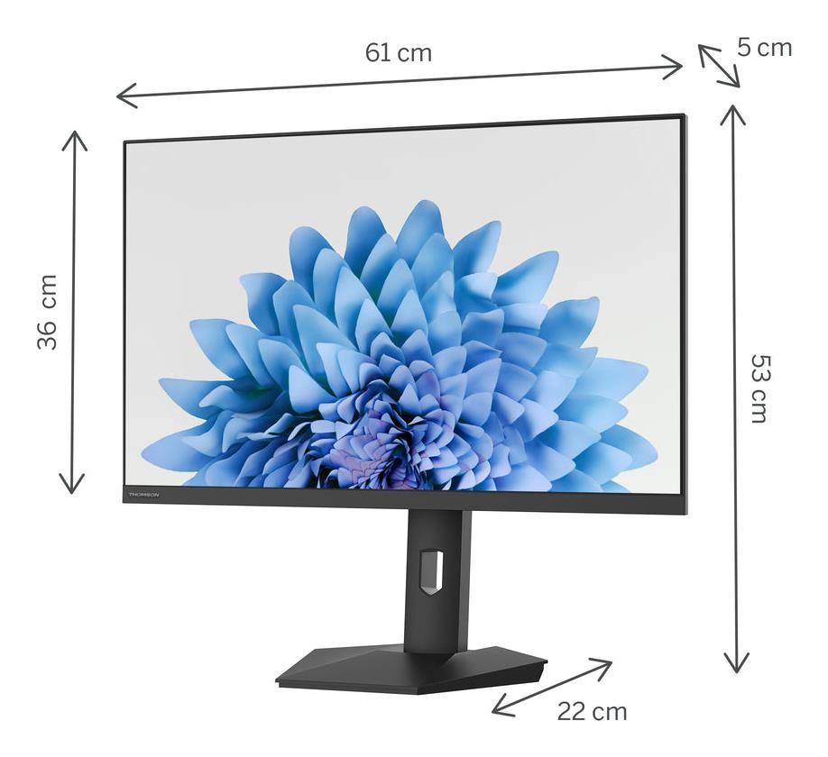 Thomson LCD Monitor Thomson 27 " 1920 X 1080 Pixels Full HD Native Aspect Ratio 16:9 Flat