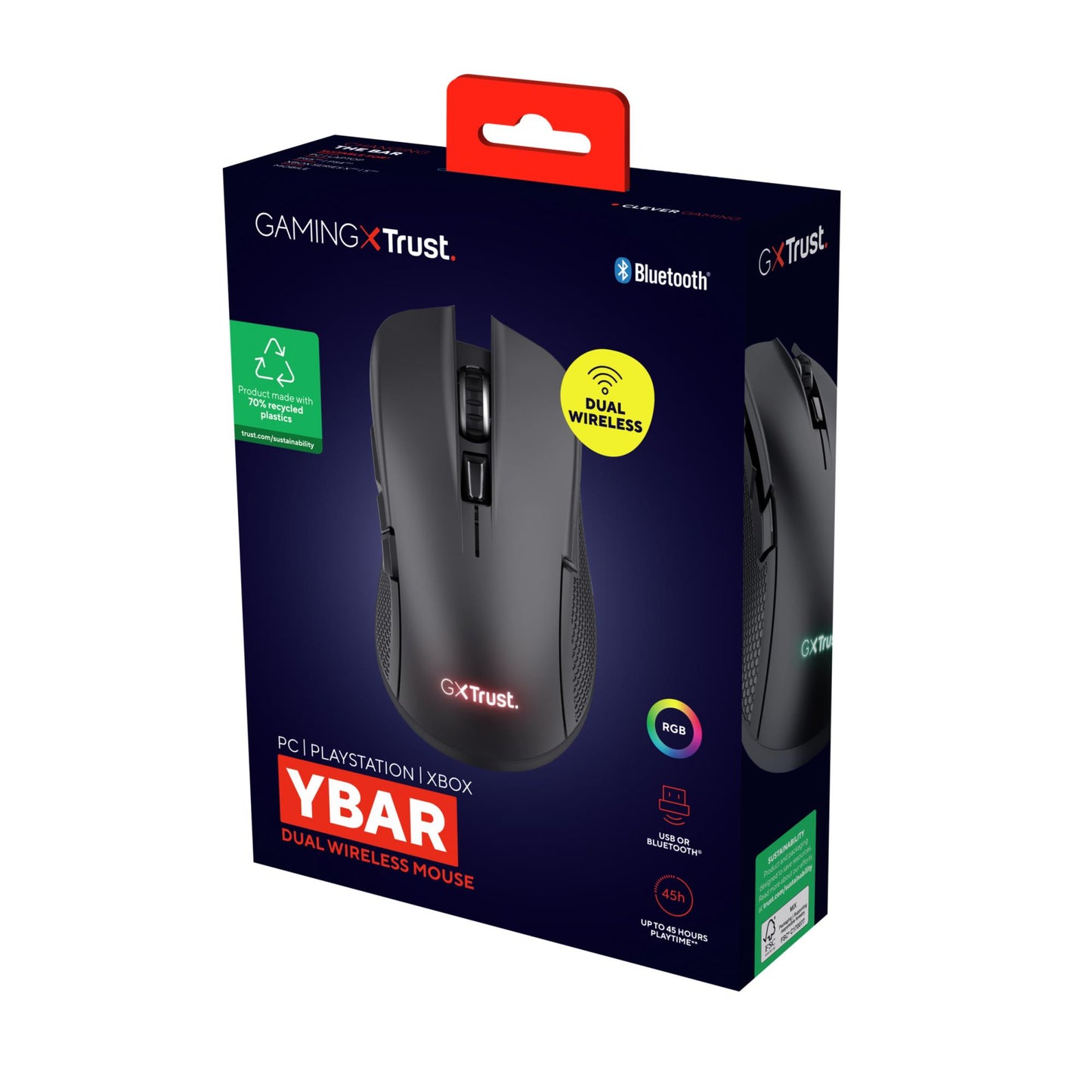 Trust Mouse USB Optical Wireless GXT931 / Ybar Multi BLK