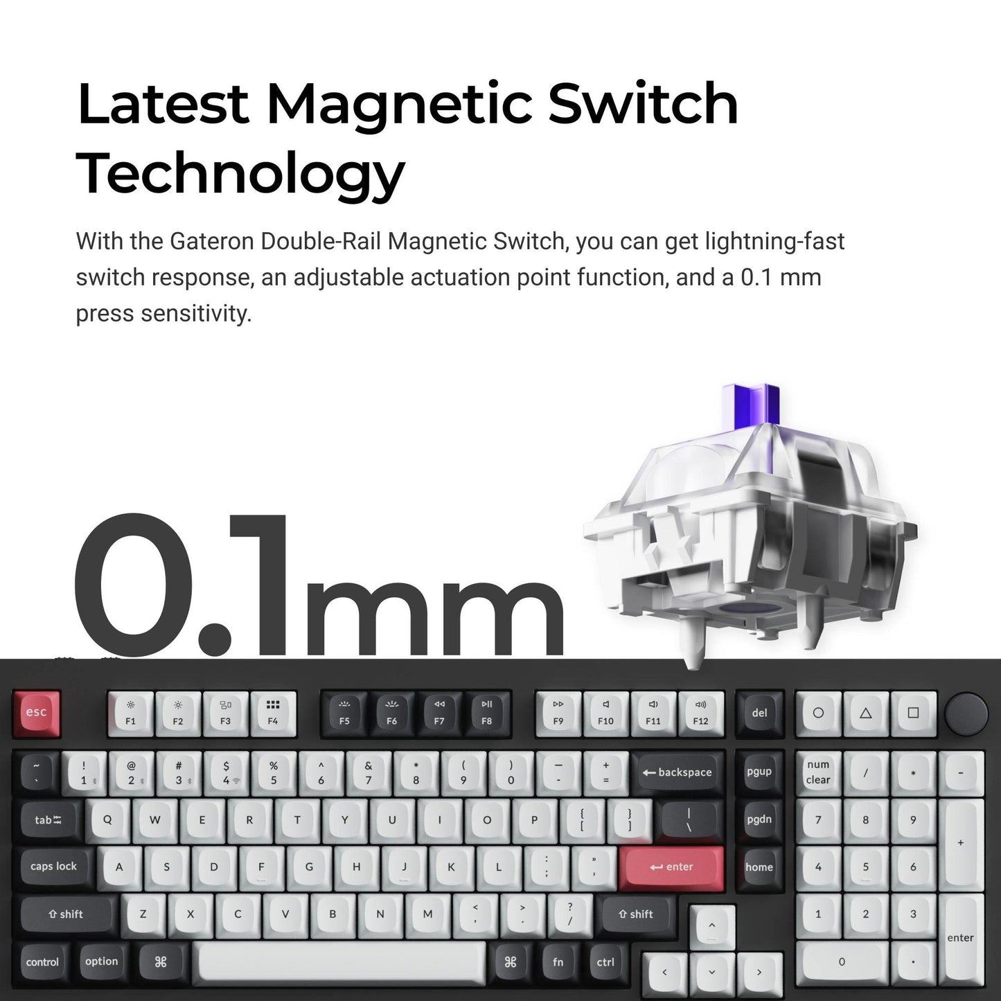 Keychron Keyboard Wireless Q5 HE RGB - Shell