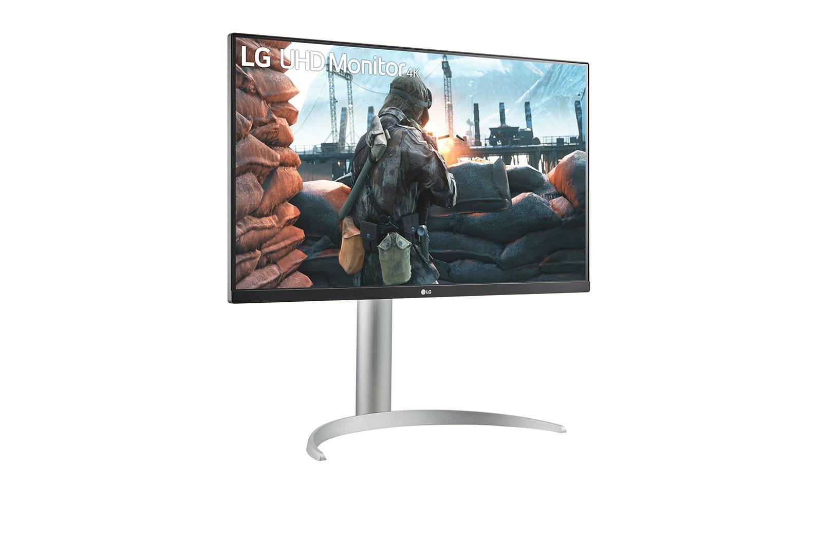 LG LCD Monitor LG 27UP650K-W 27" 4K Pivot Height Adjustable Tilt Panel IPS 3840X2160 16:9 60Hz 5 Ms