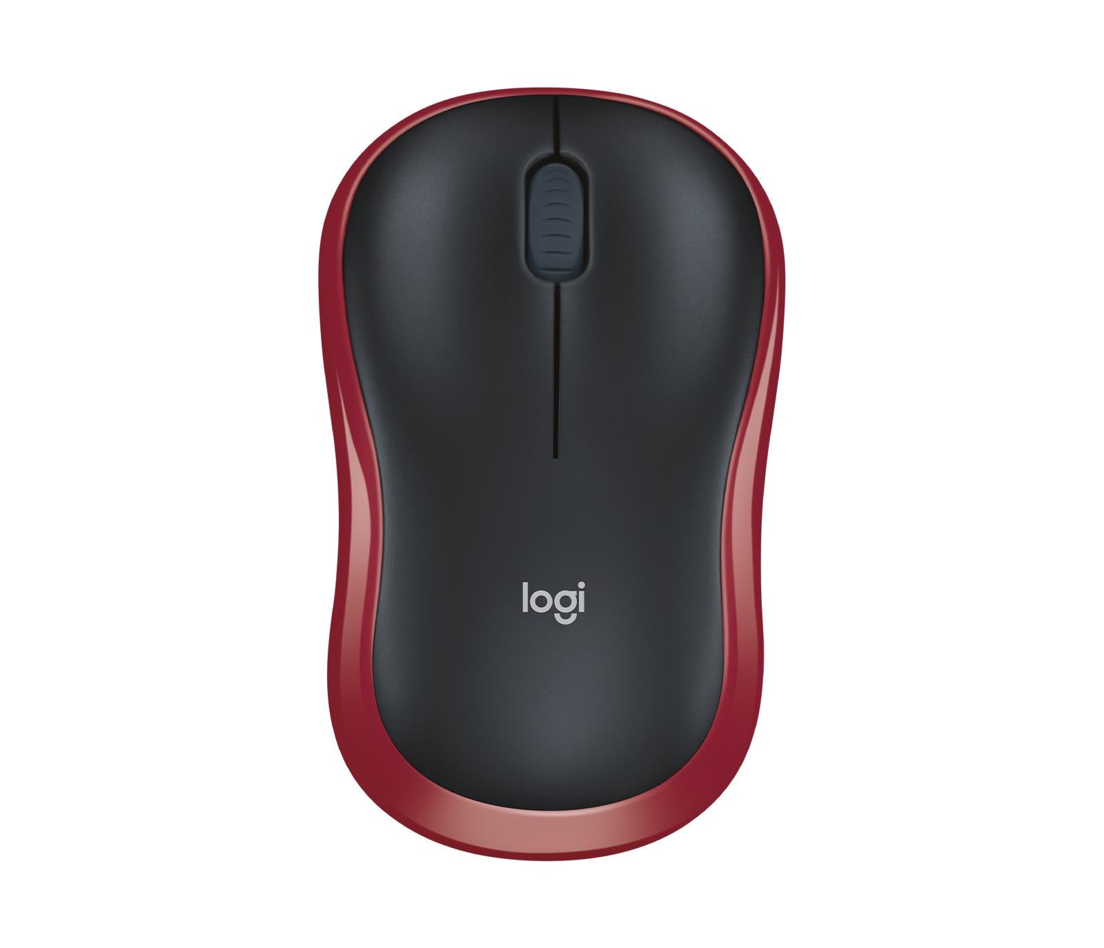 Logitech Mouse USB Optical CORDL. M185 - RED