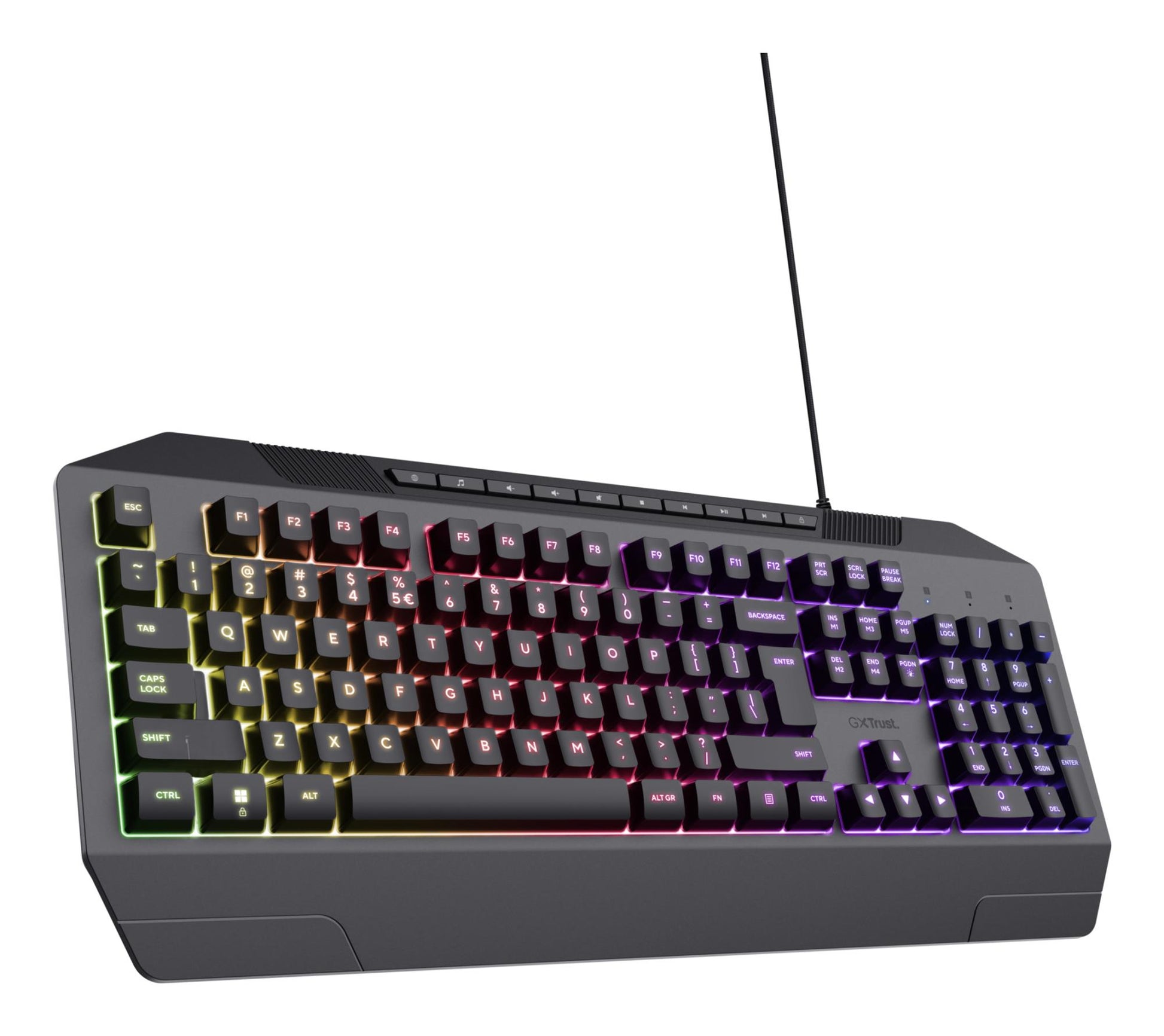 Trust Keyboard USB GXT 836 Evocx - English