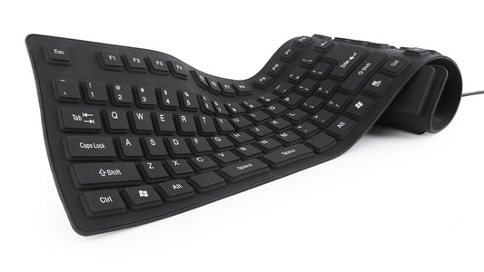 Gembird Keyboard Flexible USB English - Black