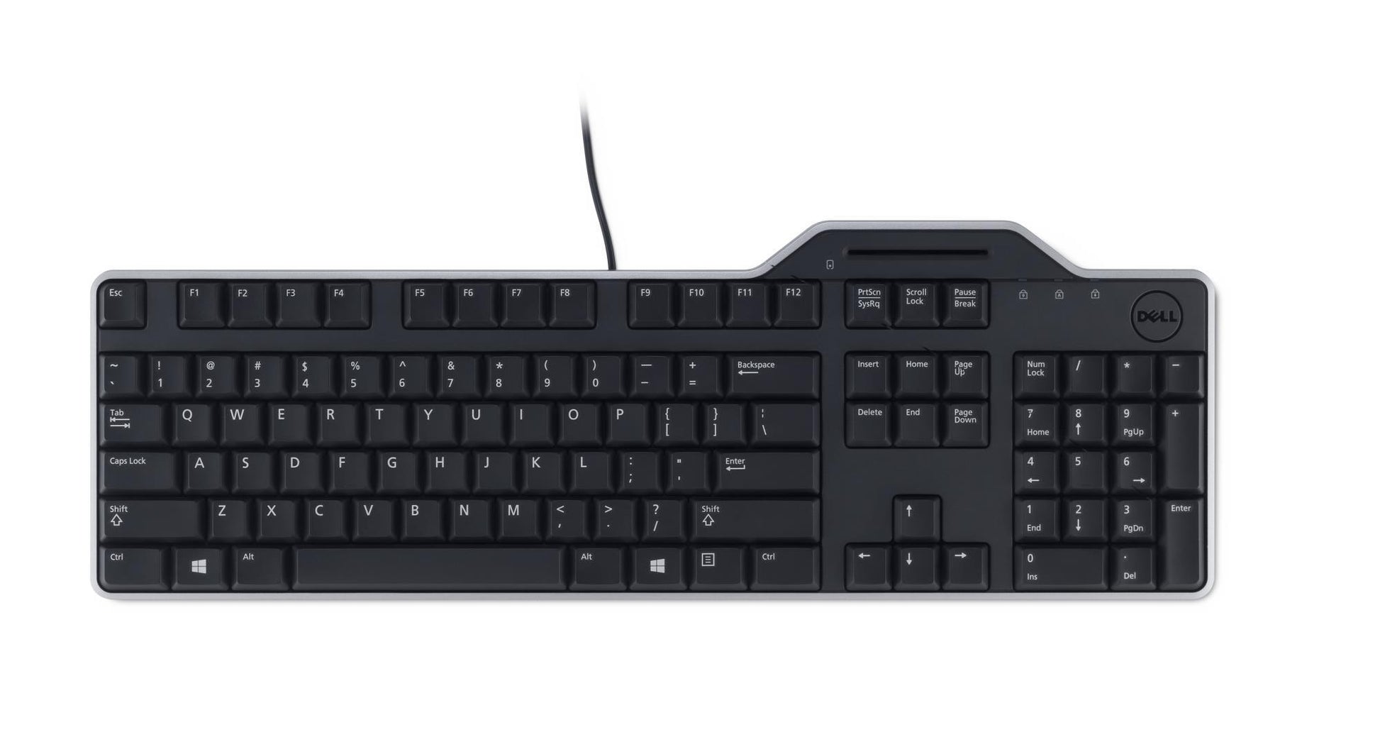 Dell Keyboard KB-813 Smart Card Estonian - Black