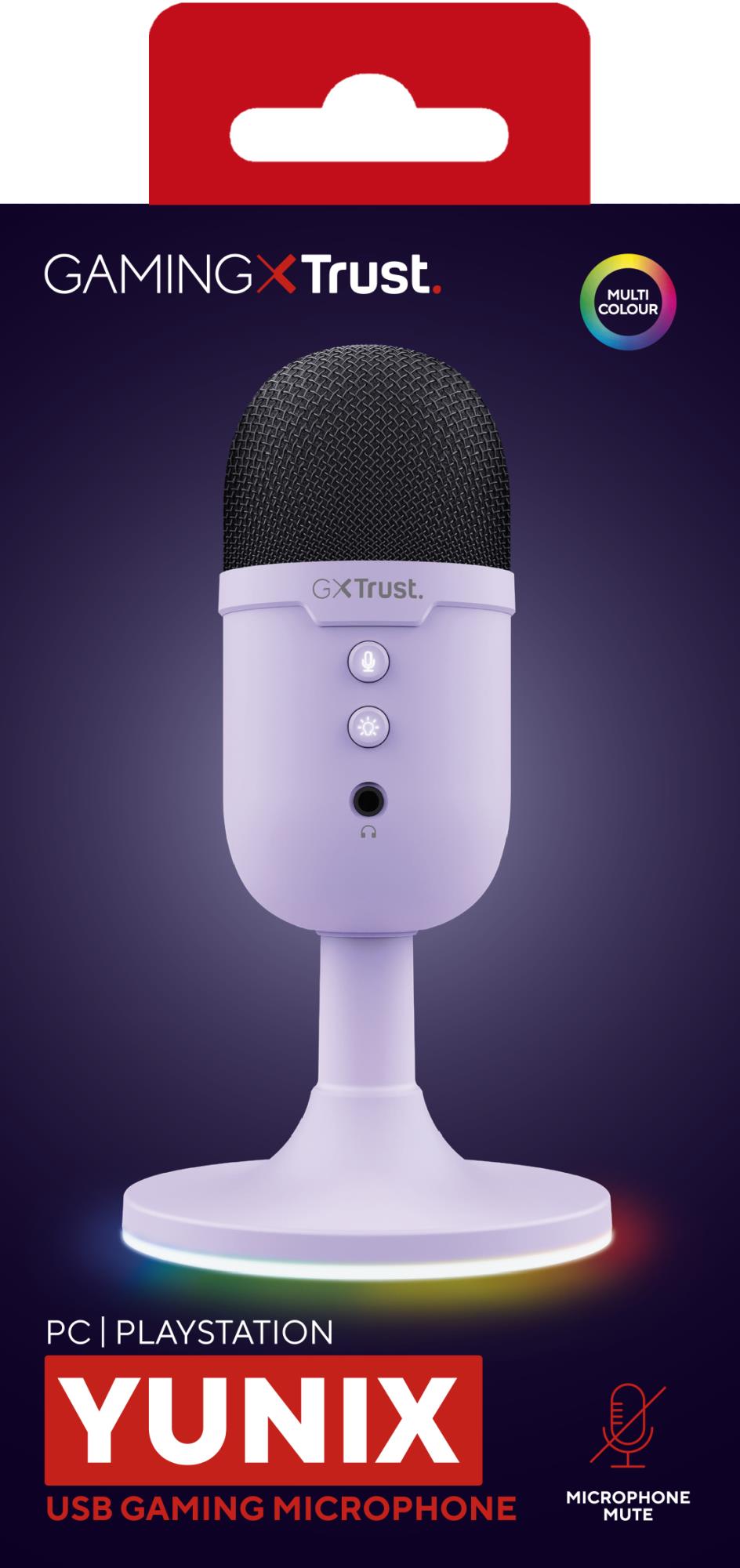 Trust Microphone GXT234P Yunix USB - Purple