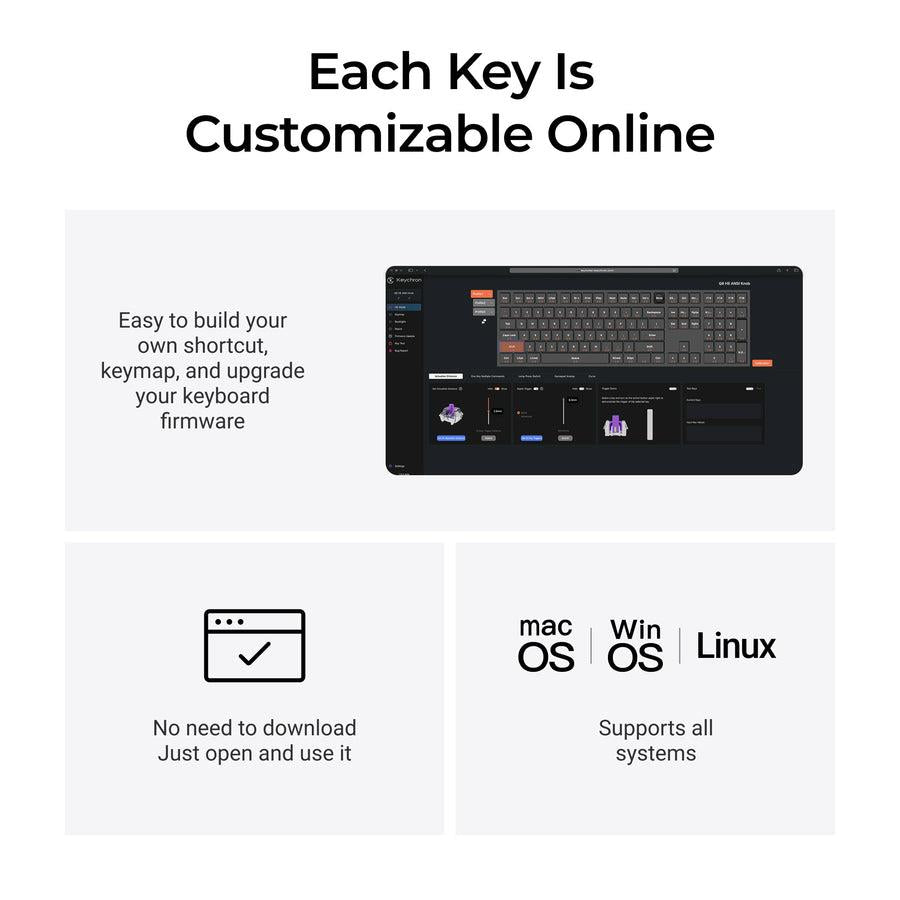 Keychron Keyboard Wireless Q6 HE RGB - Shell