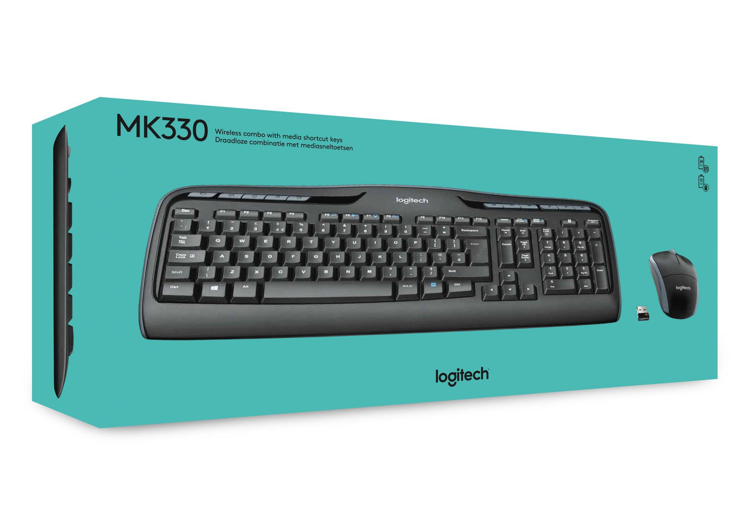 Logitech Keyboard + Mouse Combo MK330 - English