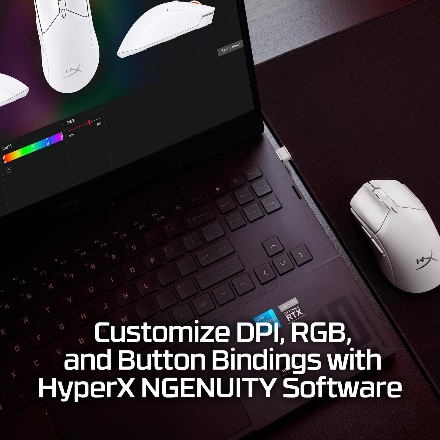 Hyperx Mouse USB Optical Hyperx PF / HAS2 Miniwl WHT