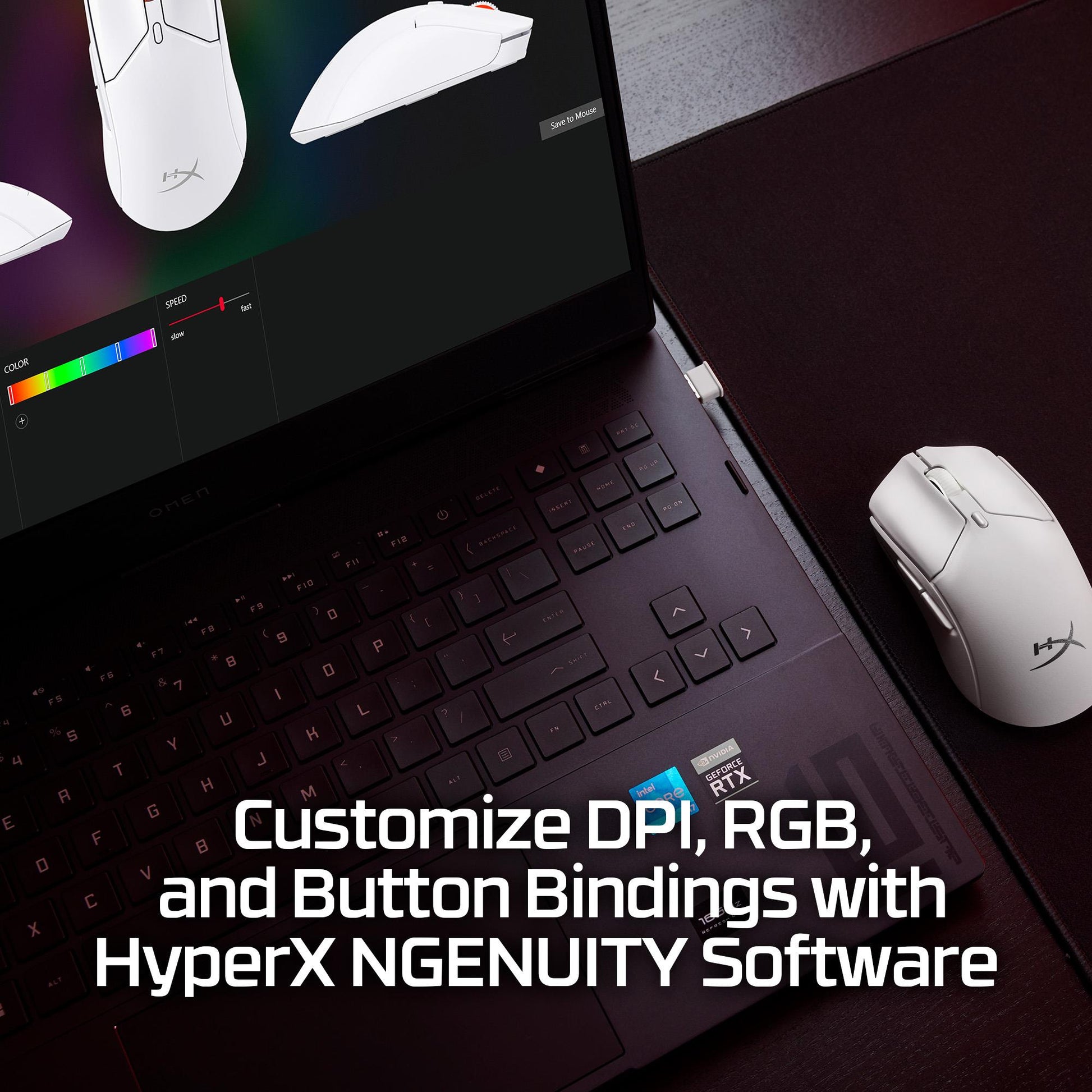 Hyperx Mouse USB Optical Hyperx PF / HAS2 Miniwl WHT