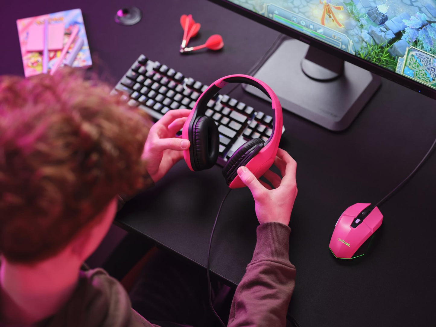 Trust Headset GXT415P Zirox - Pink