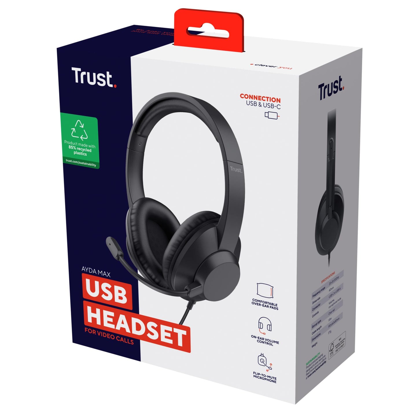 Trust Headset Ayda MAX USB - 25461