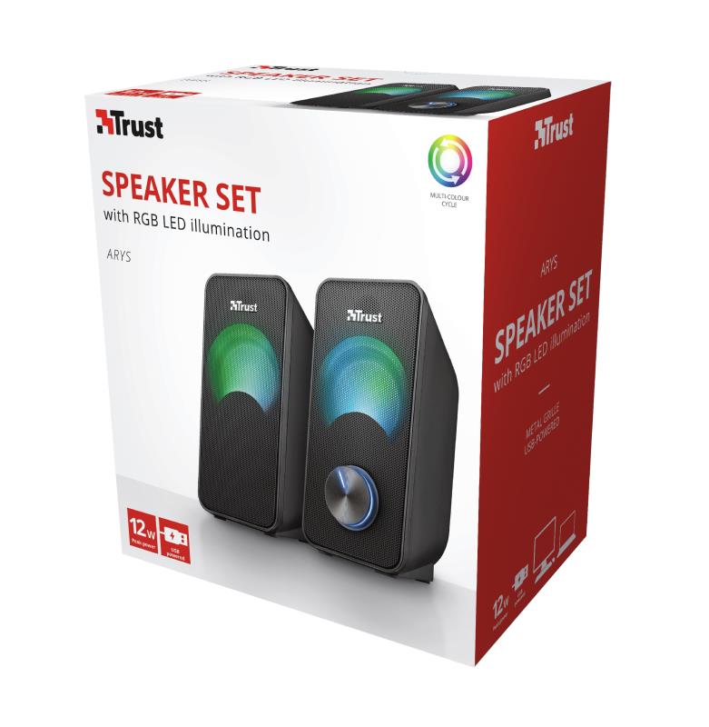 Trust Speaker Trust Arys Compact RGB Black
