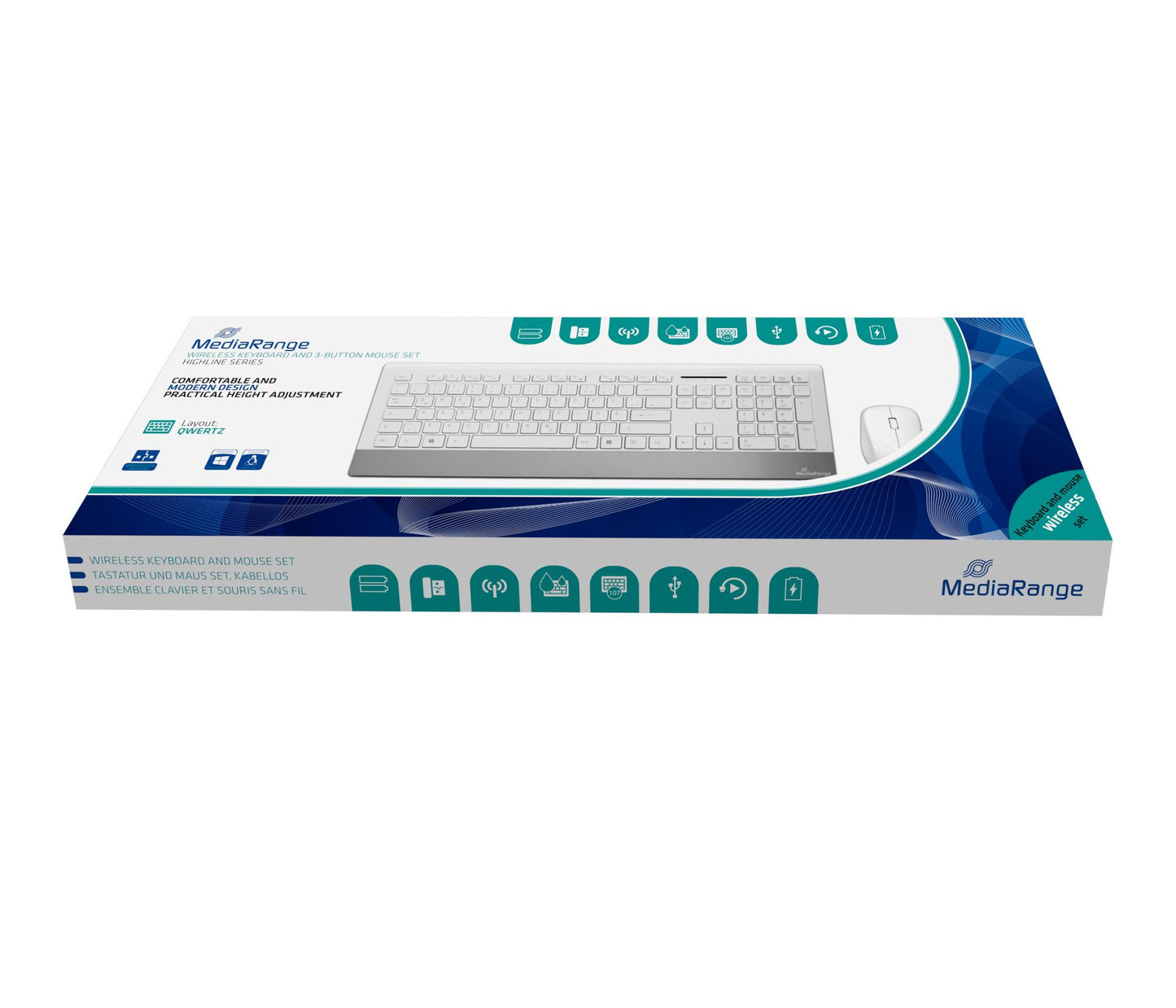 Mediarange Keyboard + Mouse Wireless - MROS106