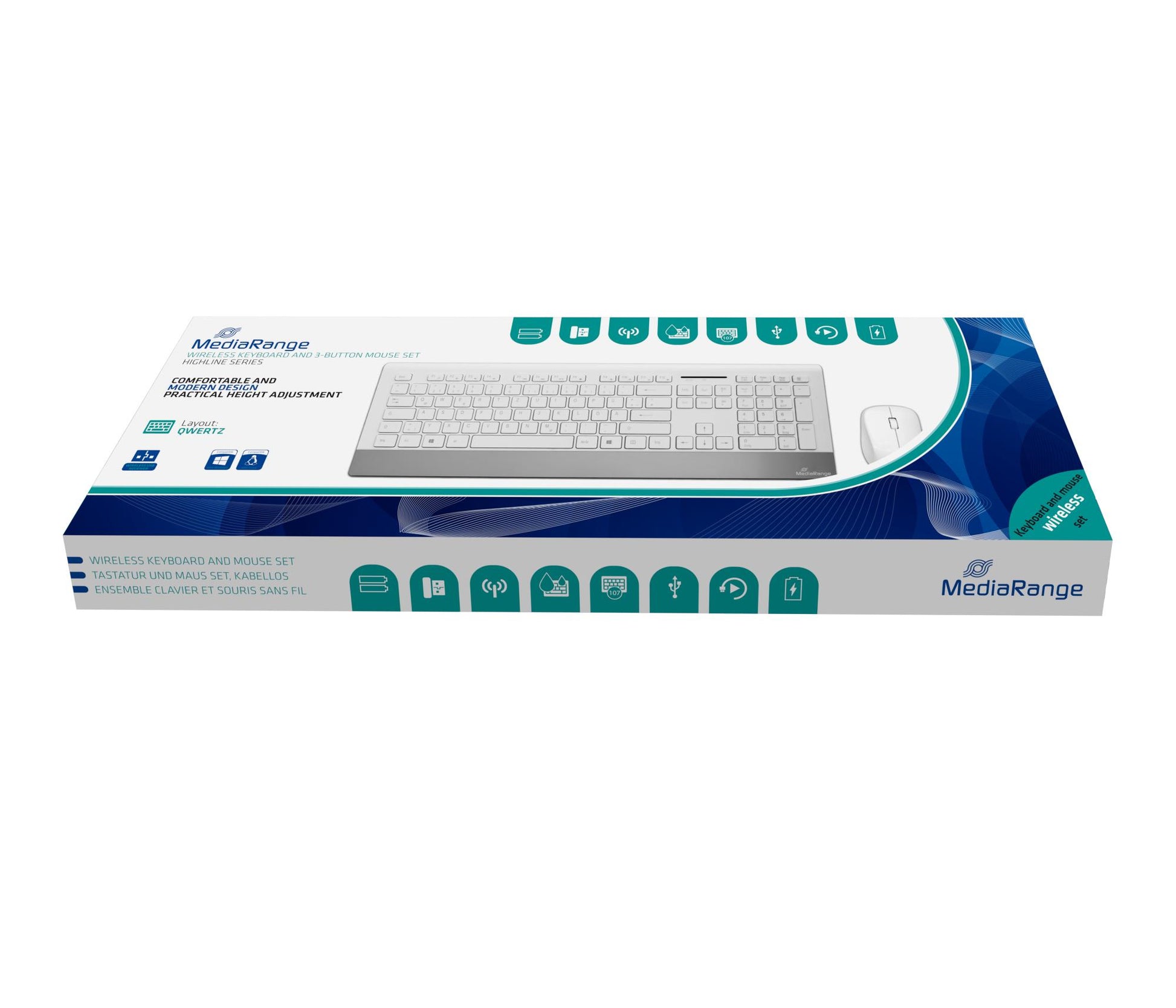 Mediarange Keyboard + Mouse Wireless - MROS106