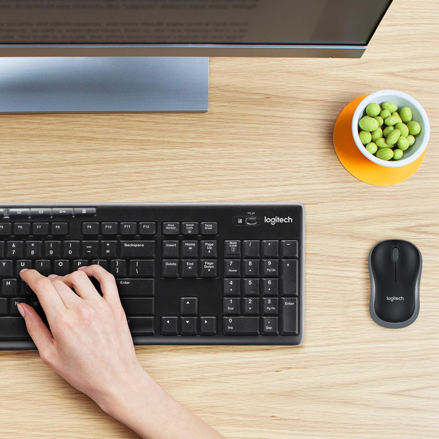 Logitech Keyboard Wireless Combo MK270 English - Desktop