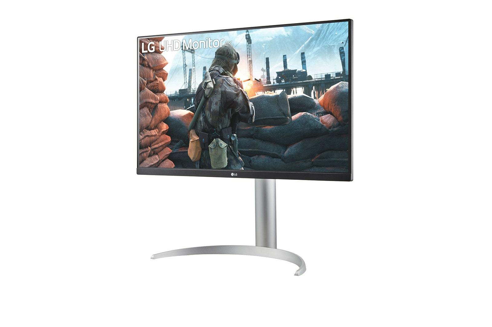 LG LCD Monitor LG 27UP650K-W 27" 4K Pivot Height Adjustable Tilt Panel IPS 3840X2160 16:9 60Hz 5 Ms